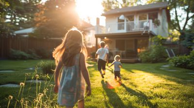 Curb appeal on a Columbus home after regular lawn maintenance